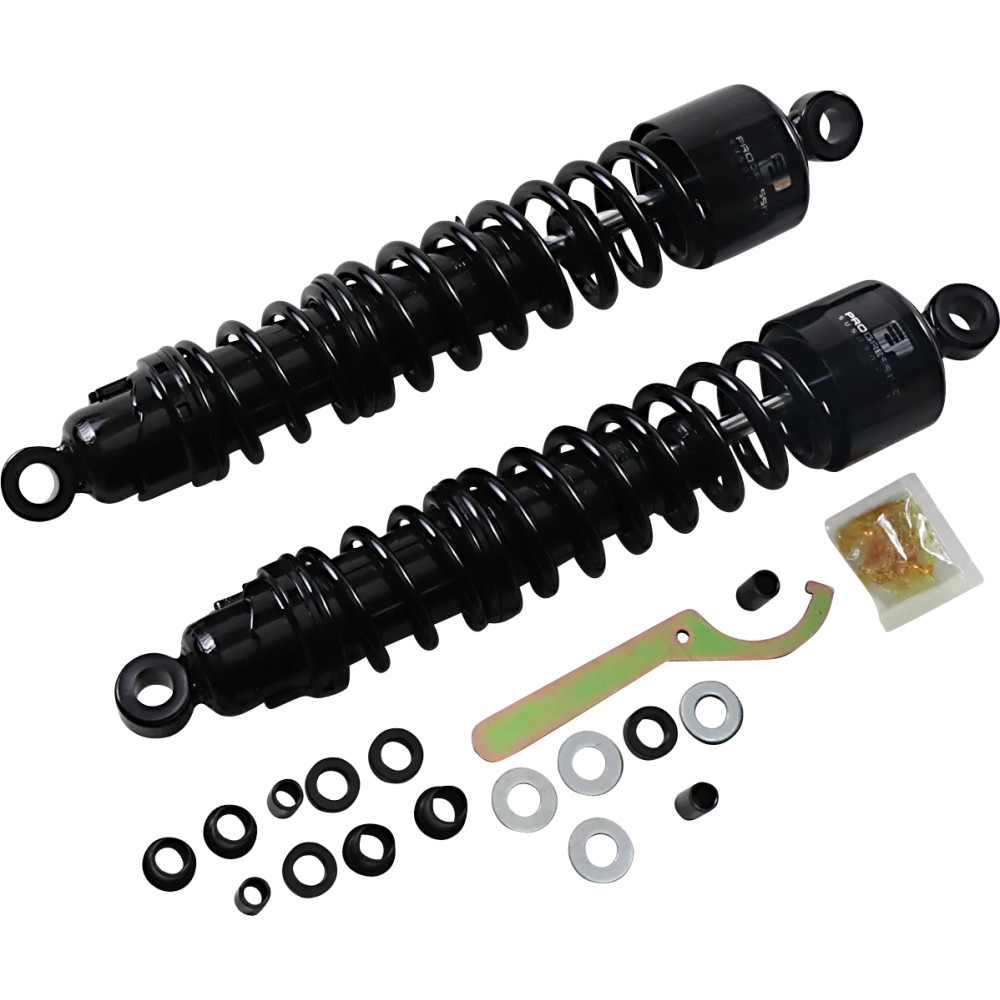 413 Series Shocks — 381 mm (15 in) extended length, rear, Black