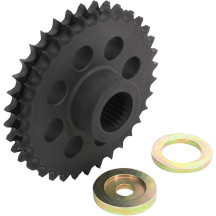 Kit de piñón compensador sólido — 34 dientes, Negro