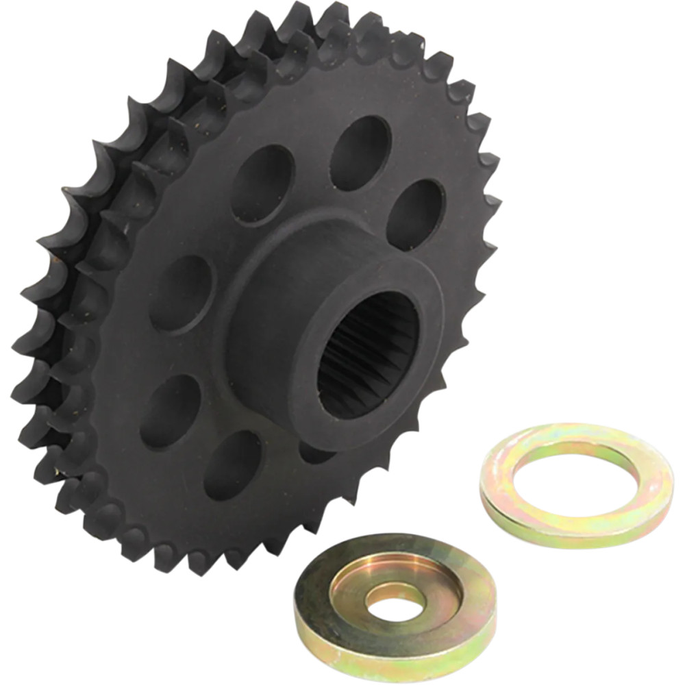 Kit de piñón compensador sólido — 34 dientes, Negro