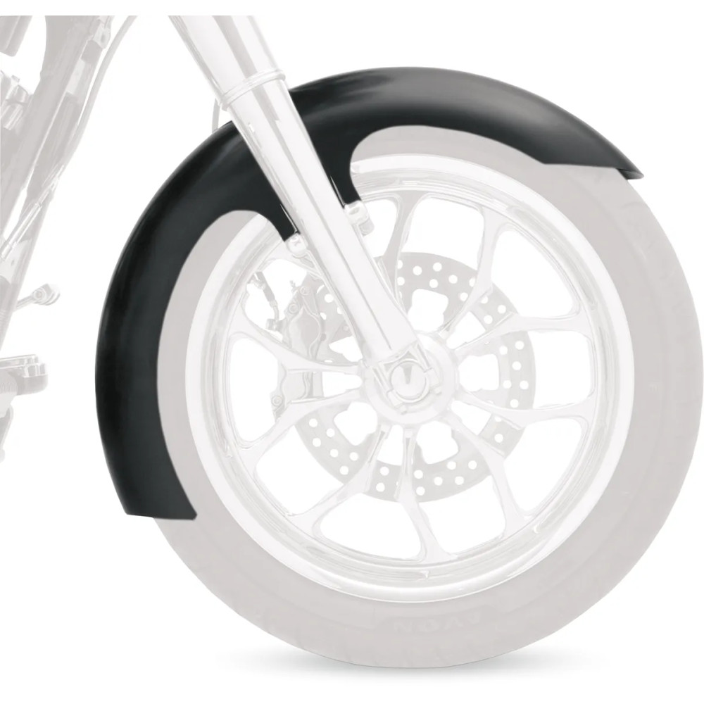 Hugger Front Fender with Mounting Blocks for Softail/Dyna