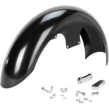 Hugger Front Fender with Mounting Blocks for Softail/Dyna