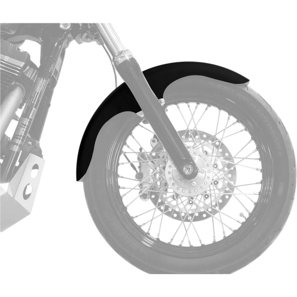 Hugger Front Fender with Mounting Blocks for Softail/Dyna Hugger Front Fender with Mounting Blocks for Softail/Dyna