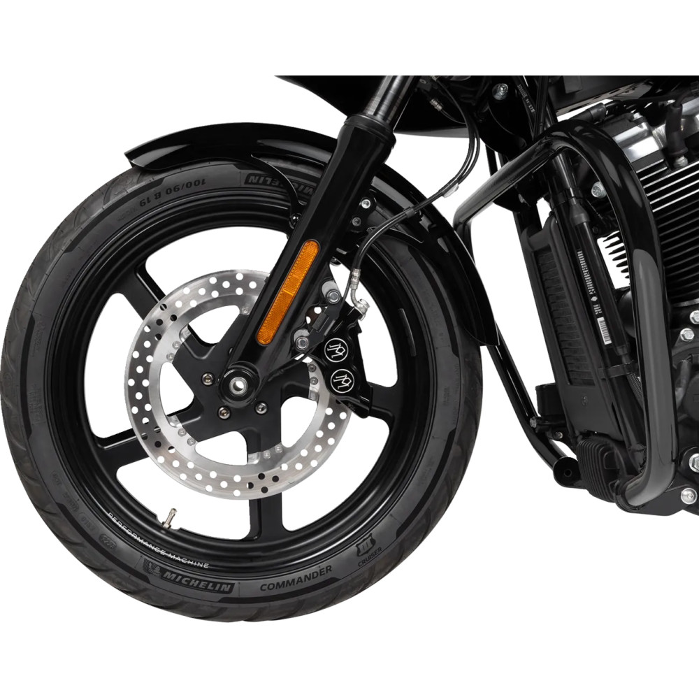 Hugger Front Fender with Mounting Blocks for Softail/Dyna