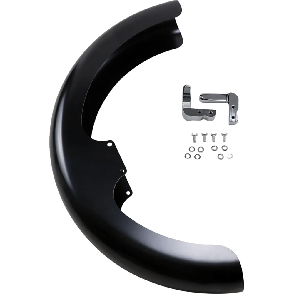 Hugger Front Fender with Mounting Blocks for Softail/Dyna Hugger Front Fender with Mounting Blocks for Softail/Dyna