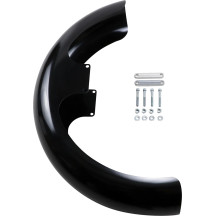 Guardabarros delantero serie Hugger — rueda 21", ancho 5-7/8", Negro