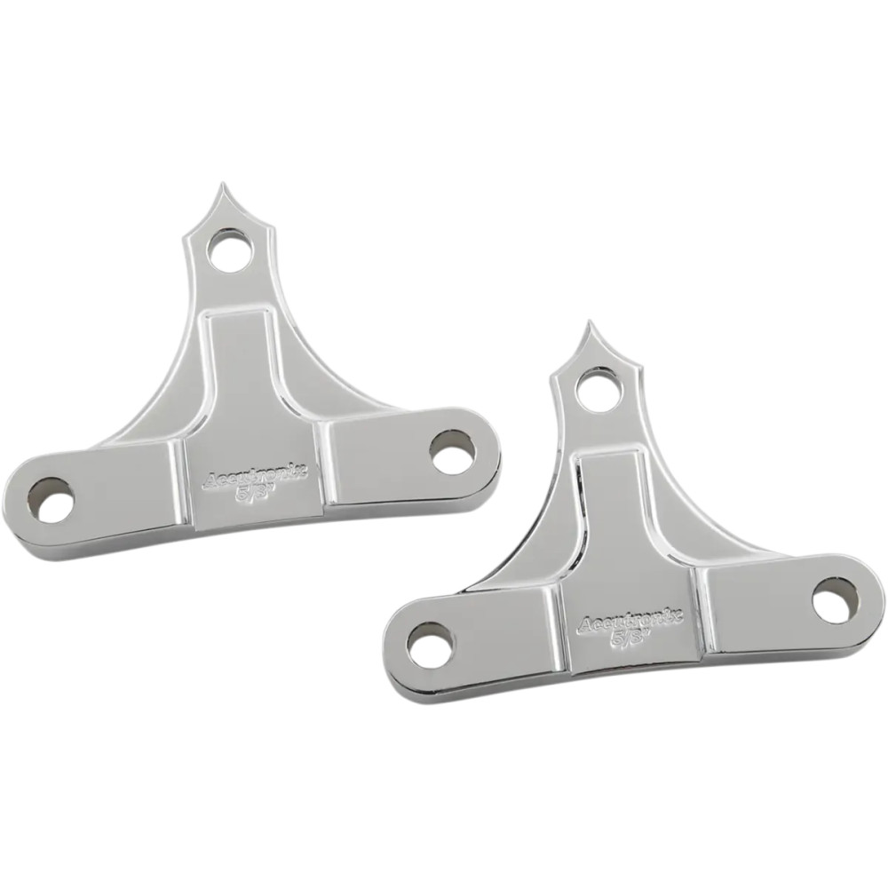 Fender Spacers for Hot/Bagger Legs — 6" fender width, 5/8" spacer, Chrome