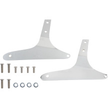 Sissy Bar Redonda — 14" de alto, almohadilla 12" ancho, cromo