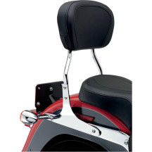 Round Sissy Bar — 356 mm (14") height, Chrome