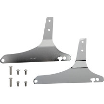Sissy Bar cuadrado — 432 mm (17") de altura, 222 mm (8-3/4") altura del respaldo, cromo