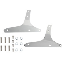 Square Sissy Bar — 356 mm (14 in) height, pad 127 mm (5 in) x 152 mm (6 in), Chrome