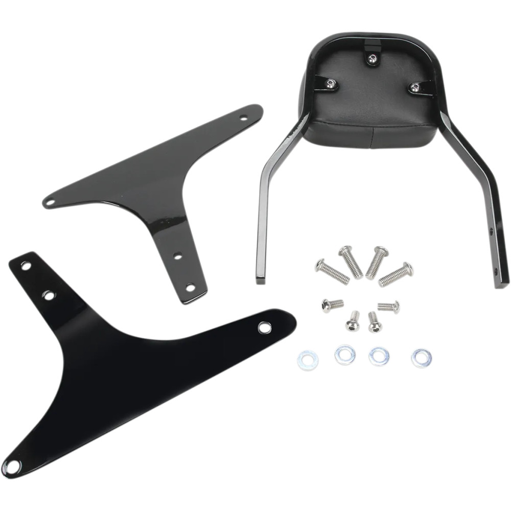 Sissy Bar cuadrado — 279 mm de altura, respaldo 127×152 mm, 152 mm de ancho, Negro