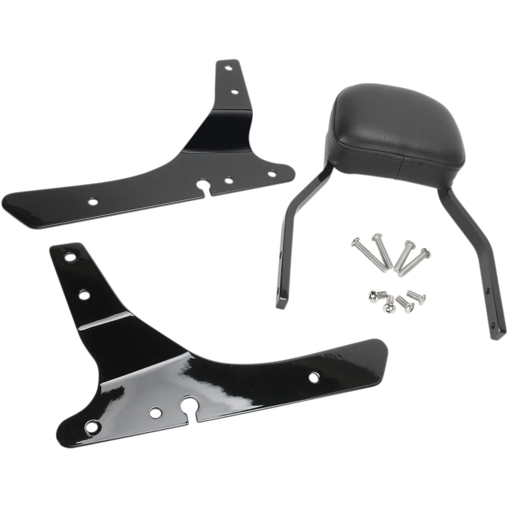 Sissy Bar cuadrado — 11 in de altura, almohadilla 5 in x 6 in, negro