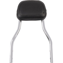 Detachable Backrest Kit — 356 mm (14") height, pad 6"×5"×2", Chrome