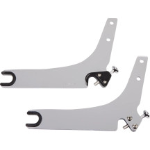 Detachable Backrest Kit — 356 mm (14") height, pad 6"×5"×2", Chrome