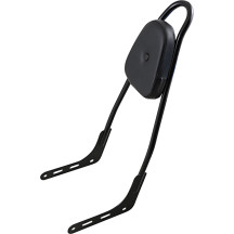 One-Piece Sissy Bar — 64 cm (25"), Steel, Black gloss