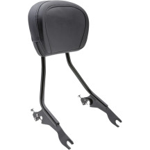 Respaldo desmontable — Altura del cojín 20 cm (8"), Ancho del cojín 28.5 cm (11-1/8"), Negro