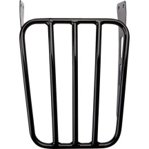 Portaequipajes para Cobra Sissy Bar — Negro, Acabado en polvo