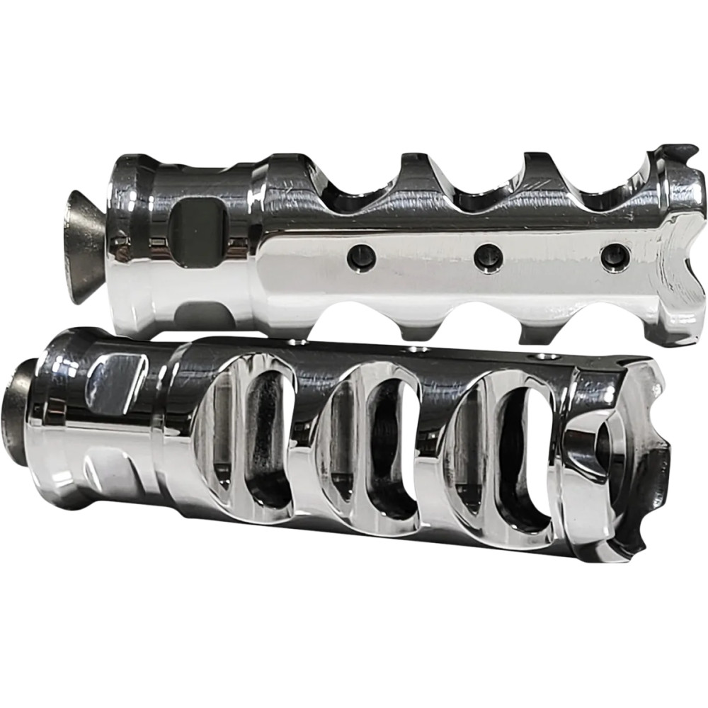 Muzzle Break Shifter Peg — 25 mm (1"), 76 mm (3"), Chrome, Pair