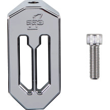 Reposapié de freno Touring — 3" x 1.5", tornillo de montaje 5/16-24, cromado