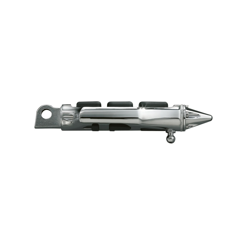 Stiletto Pegs — Driver, Male mount, Pair, Black, Chrome Stiletto Pegs — Driver, Male mount, Pair, Black, Chrome