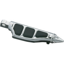 Stiletto Pegs — Driver, Male mount, Pair, Black, Chrome
