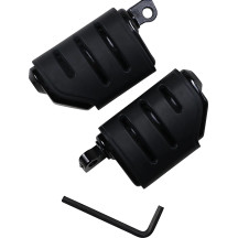 Trident Dually ISO® Pegs — 114 mm (4-1/2"), 32 mm (1-1/4"), male mount, gloss black