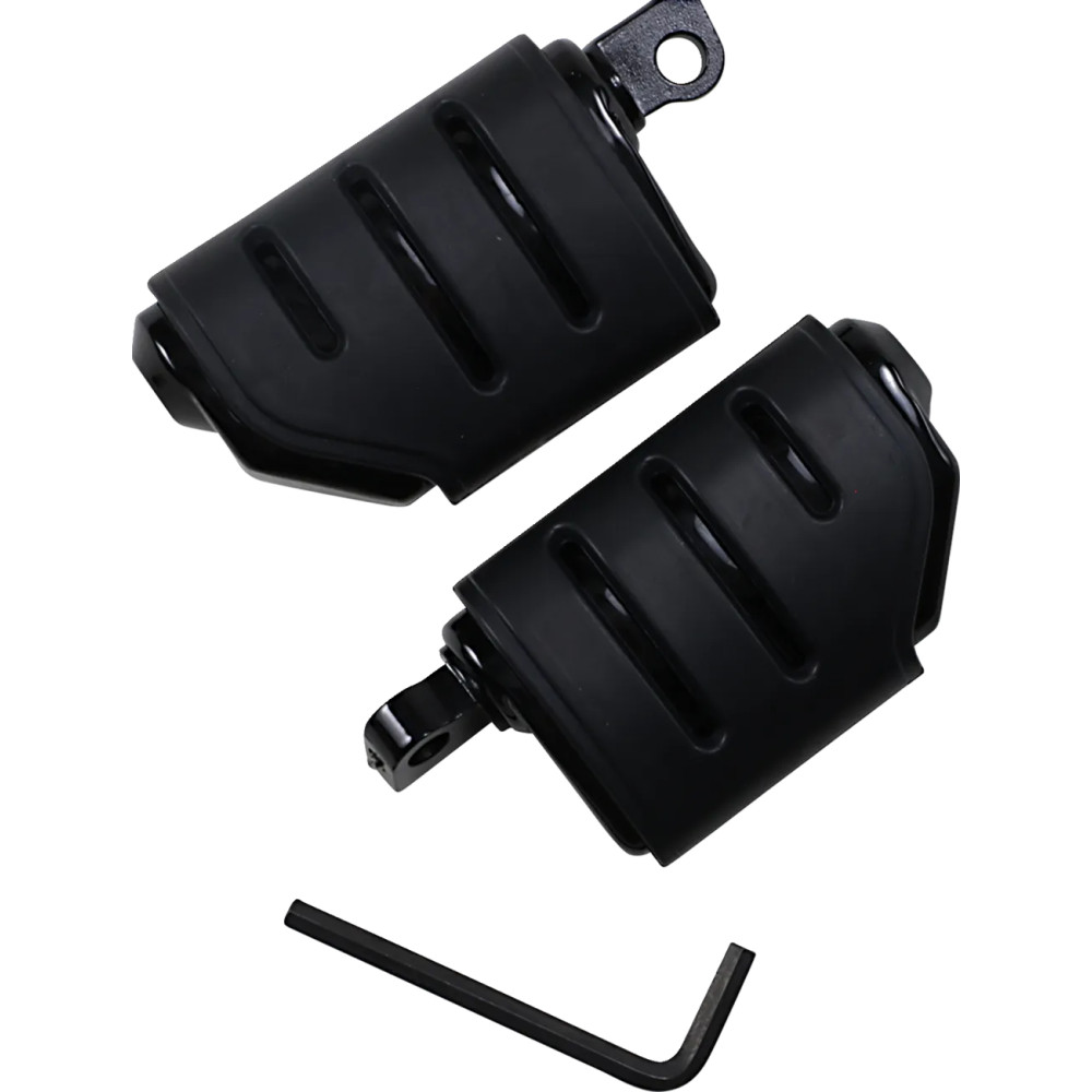 Trident Dually ISO® Pegs — 114 mm (4-1/2"), 32 mm (1-1/4"), male mount, gloss black