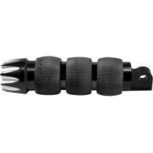 Reposapiés con montura macho — Montura macho, negro anodizado