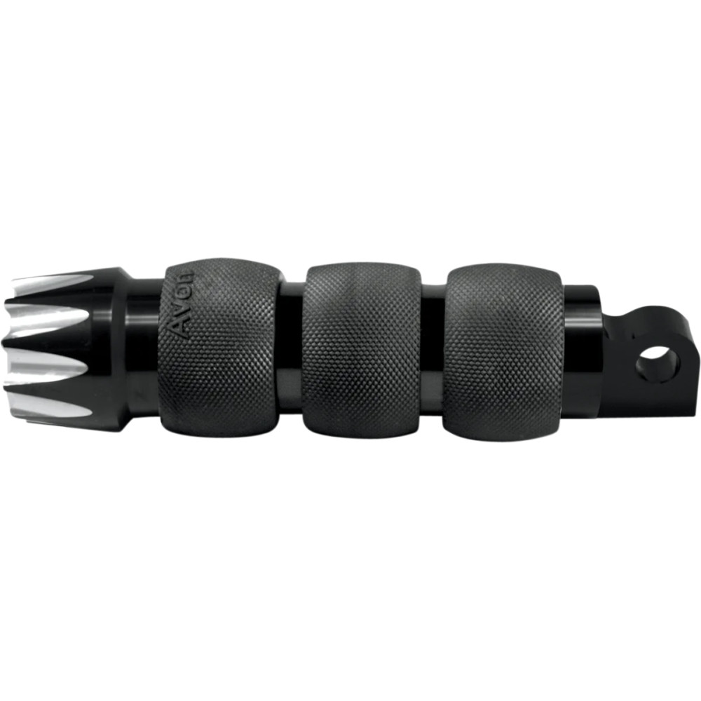 Reposapiés con montura macho — Montura macho, negro anodizado