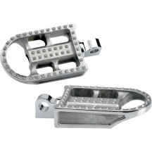 Mushman Footpegs — 2-1/8 in wide, 3-1/2 in long, Polished