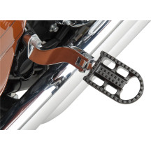 Mushman Footpegs — 2-1/8" x 3-1/2", male mount, left/right, black