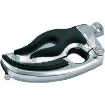 Flamin' Switchblade Pegs — male mount, pair, black, chrome