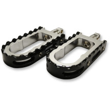 Reposapiés BMX — Montaje macho, negro con acabado en polvo