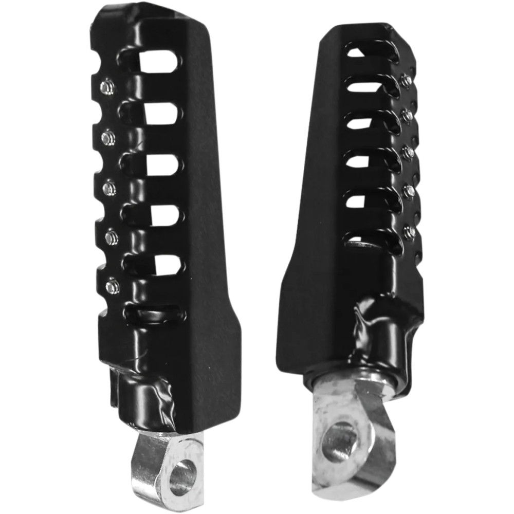 Razorback Reposapiés — Negro, compatible con la mayoría de H‑D clevis mounts