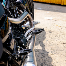 P-54 Footpeg — 57 mm, Front, Black