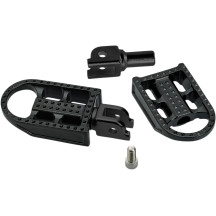 Mushman Footpegs — 3-1/2" L, 2-1/8" W, female mount, black
