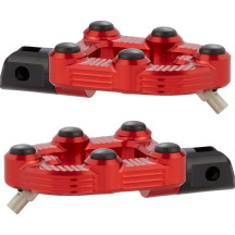 MX Footpegs — Red