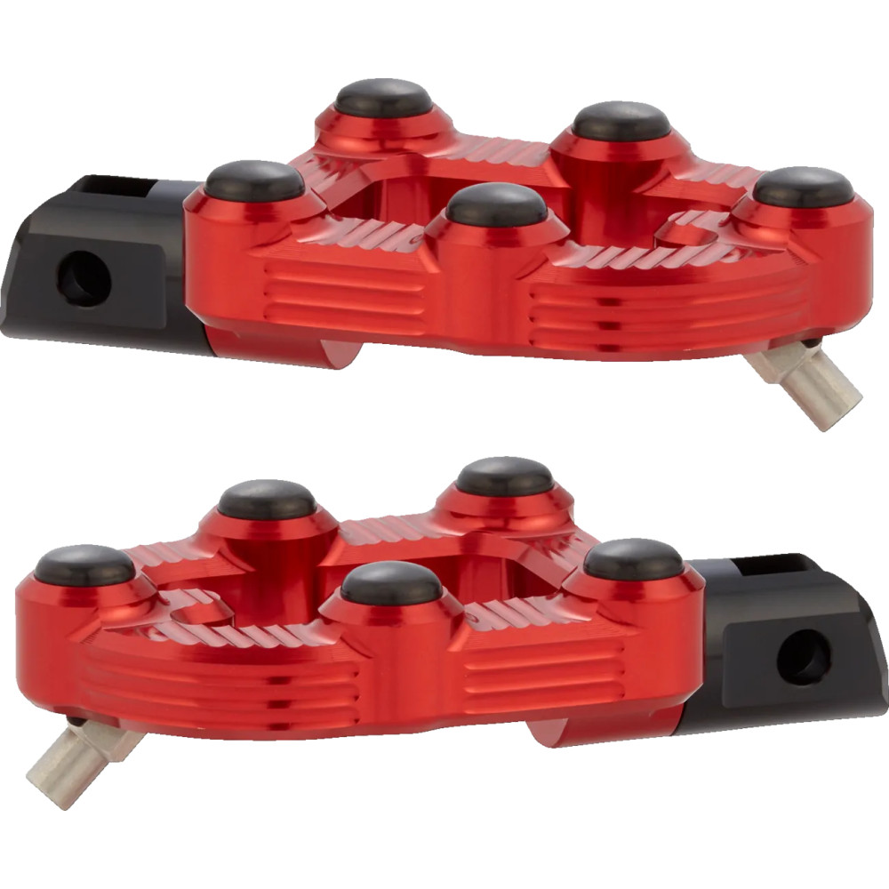 MX Footpegs — Red