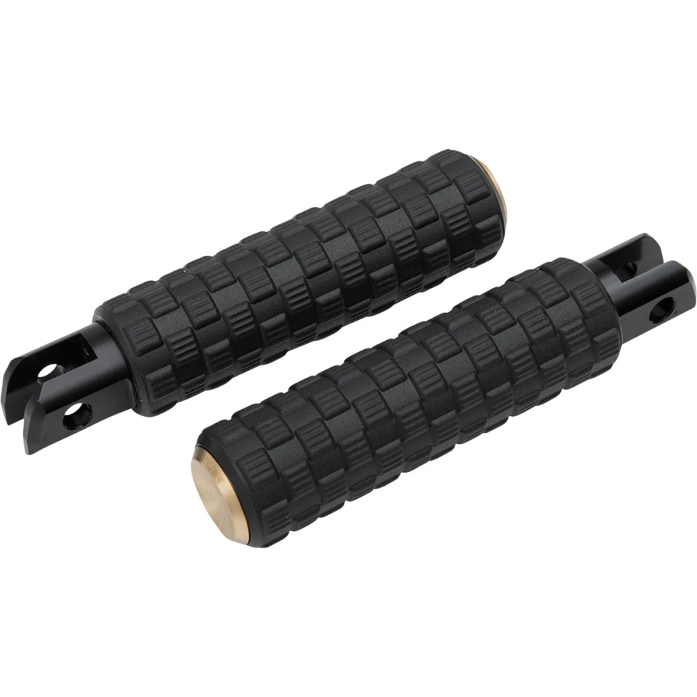 M-Eight Fusion Estriberas — 25 mm (1") más largas, negro y latón