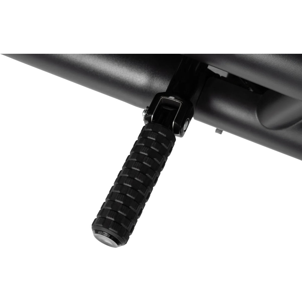 M-Eight Fusion Estriberas — 25 mm (1") más largas, Negro