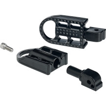 Estribos Mushman — montaje clevis, negro