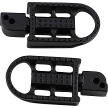 Estribos Mushman — montaje clevis, negro
