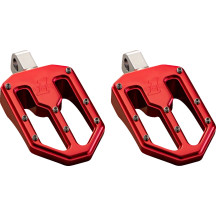 Reposapiés Moto V1 — 89 mm (3-1/2\"), 57 mm (2-1/4\"), Montaje macho, Rojo