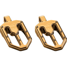 Moto V1 Estribo — 89 mm (3-1/2\") , 57 mm (2-1/4\") , Oro