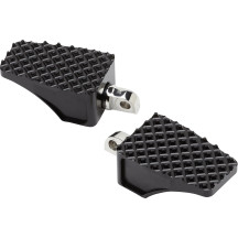 Estriberas County Line — 88,9 mm (3-1/2"), 57 mm (2-1/4"), montaje delantero/trasero, negro anodizado