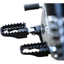 Reposapiés estilo MX — 8.64 cm de largo, 58.42 mm de ancho, ángulo ajustable, negro