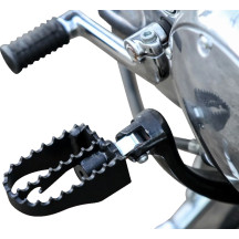 Reposapiés estilo MX — 8.64 cm de largo, 58.42 mm de ancho, ángulo ajustable, negro