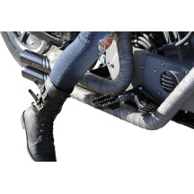 Reposapiés estilo MX — 8.64 cm de largo, 58.42 mm de ancho, ángulo ajustable, negro