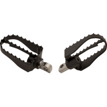 Reposapiés estilo MX — 8.64 cm de largo, 58.42 mm de ancho, ángulo ajustable, negro