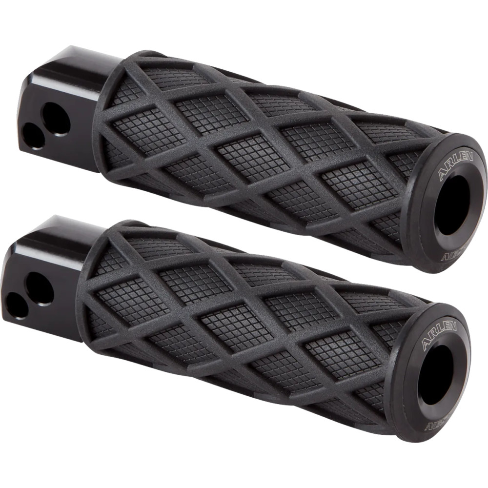 Diamond Footpegs — 114 mm (4-1/2\"), male mount, black Diamond Footpegs — 114 mm (4-1/2\"), male mount, black